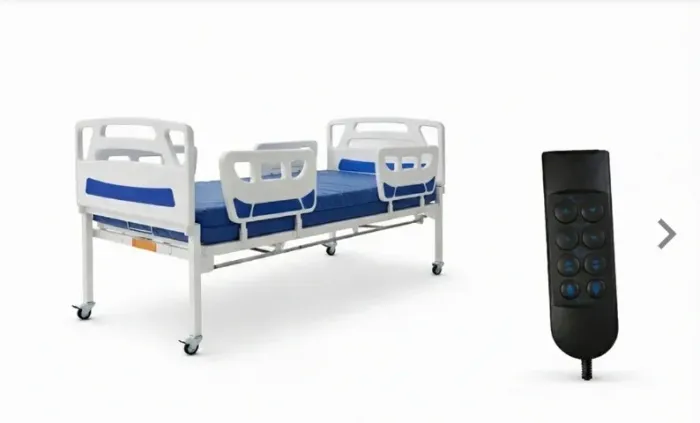 Cama Hospitalar motorizada, cadeira de banho em alumínio e colchão pneumático a venda!