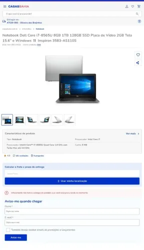 Notebook Dell
