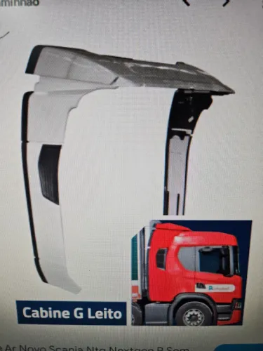 Defletor de ar Scania 2020 Branco