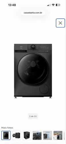 Lava e seca 11 Kg Midea 1 ano de uso NA GARANTIA