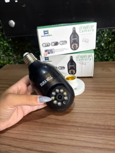 Câmera IP Wi-fi Estilo Lâmpada Durawell 8177QJ-B