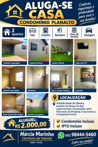 Aluguel Casa Condomínio Planalto