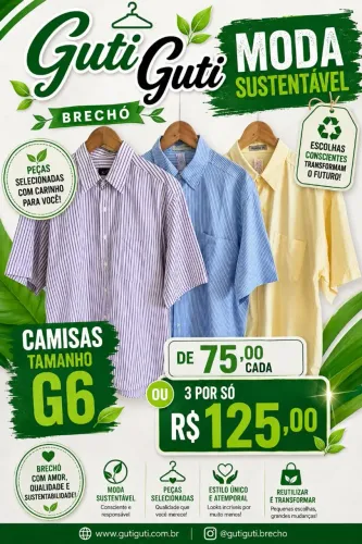 Camisa G6 SÃO 03 por 125,00