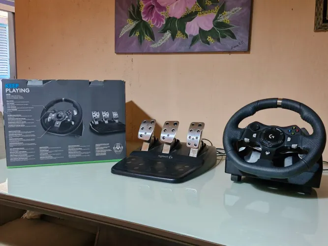 Logitech G920 + Pedais + Aro F1 + Mod Magnético