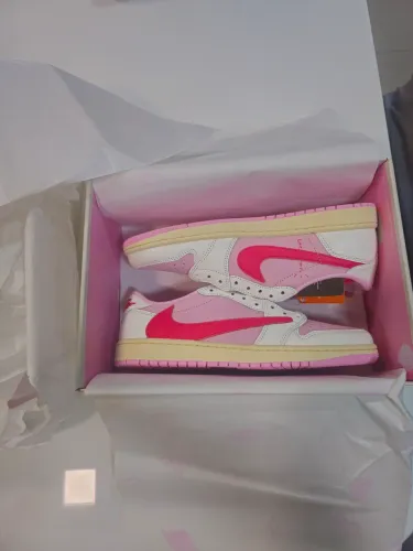 Air Jordan 1 low x Travis tropical pink 43