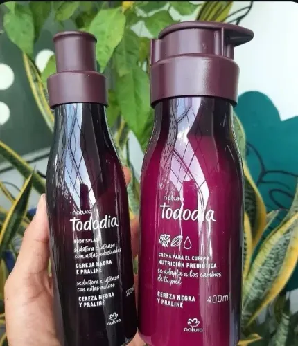 Natura kits Tododia Hidratante 400ml e Body Splash 200ml, Várias Fragrâncias