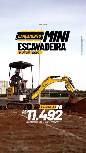 Mini escavadeira x15-20