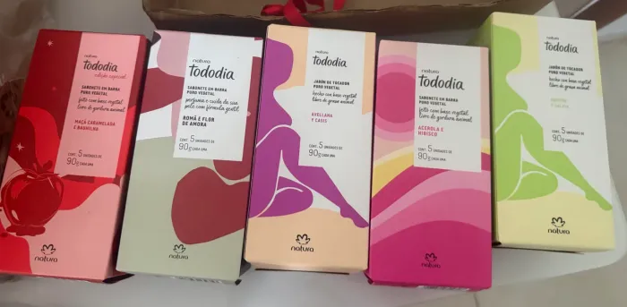 Caixa de sabonete da natura
