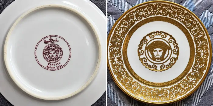 Lote 8 Pires Avulsos Versace Meets Rosenthal - Medusa Gala (13cm)