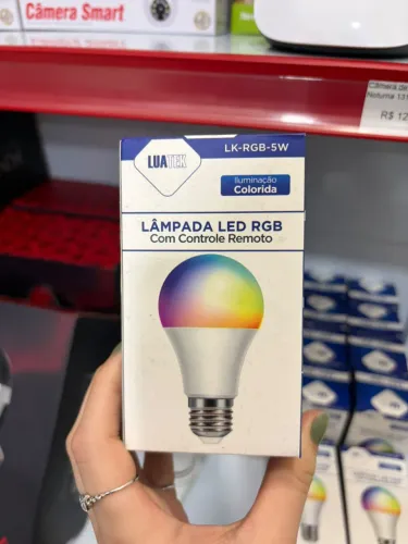 Lâmpada Led Colorida com Controle