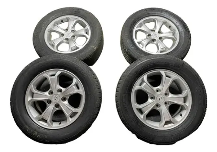 Jogo De Rodas 16 Hyundai Tucson C/pneus Prateado