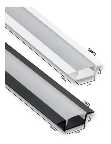 Kit com 10 perfis de led