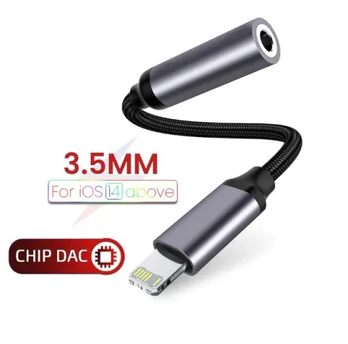 Adaptador Iphone Lightning para Fone P2 3,5 mm