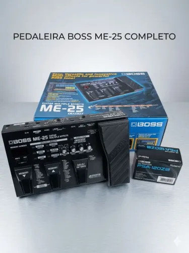 Pedaleira Boss ME-25 COMPLETA (Na Caixa + Fonte Original Boss PSA)