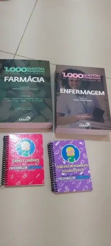 Vende-se Livro Sanar / 1000 questões comentadas de enfermagem e Farmácia.