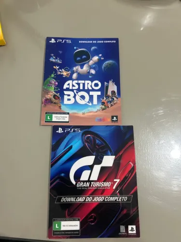 Jogos Digitais PS5 - Astro Bot + Gran Turismo 7 (Voucher Código Original)