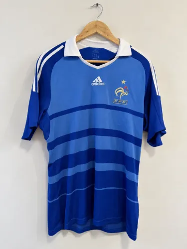 Camisa França Adidas 2008/09 Azul Home - Tam. M