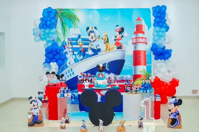 Painel em tecido, Mickey marinheiro.
