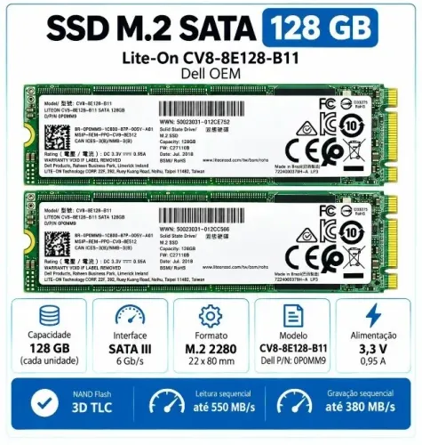 SSD 128gb M.2