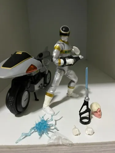  Power Rangers Lightning Collection In Space Silver Prata F8206 Hasbro