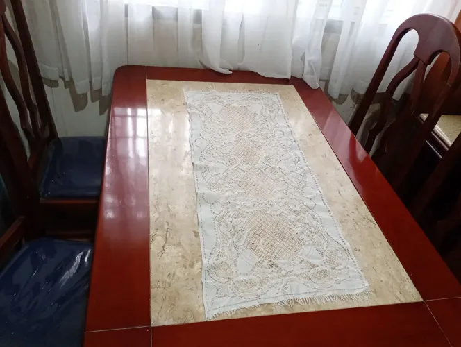 Mesa 4 cadeiras bege Bahia 