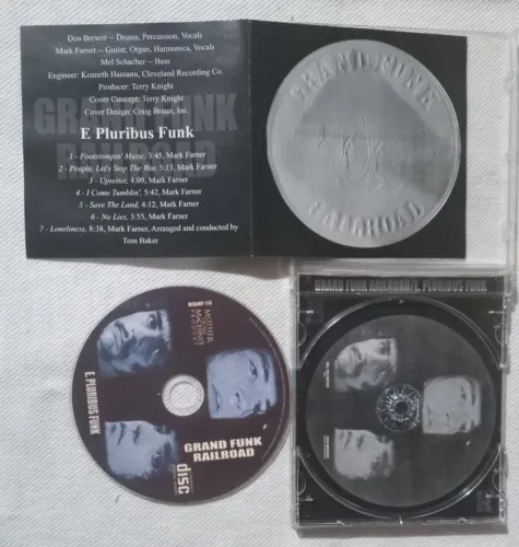 cd grand funk railroad e pluribus funk 1972 da moeda/ importado raridade original ótimo
