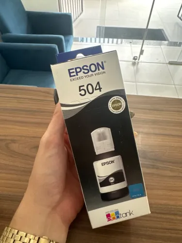 Refil de tinta Epson T504 preto L4150/60/6171