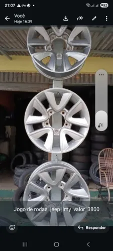 Vendo jogo de rodas completo do jeep jimmy