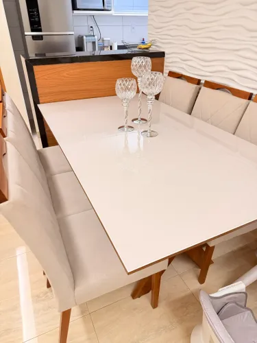 Mesa de 6 cadeiras super nova