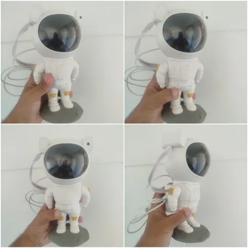 Luminária abajur boneco espacial