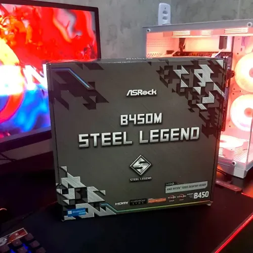 Placa-Mãe ASRock B450M Steel Legend