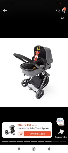 Carrinho de bebê  safety 3 rodas 