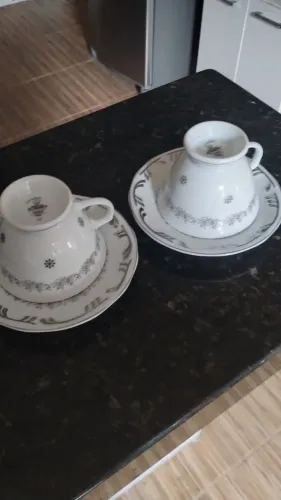 Jogo de xícaras de porcelanato Schimidt