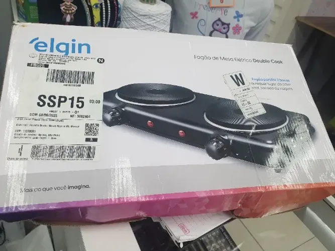 Fogão de mesa elétrico double cook nunca usado na caixa pagamento na hora da retirada 