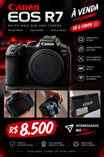Câmera Cânon R7