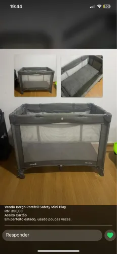 Berço Safety Portátil