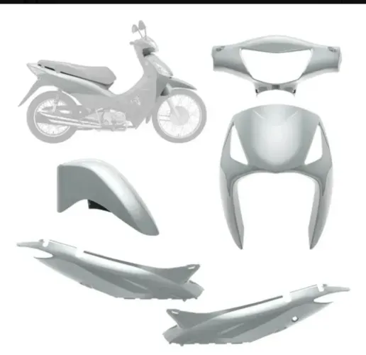 Carenagem honda biz 2006 Es Prata