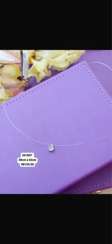 colar ponto de luz nylon rommanel
