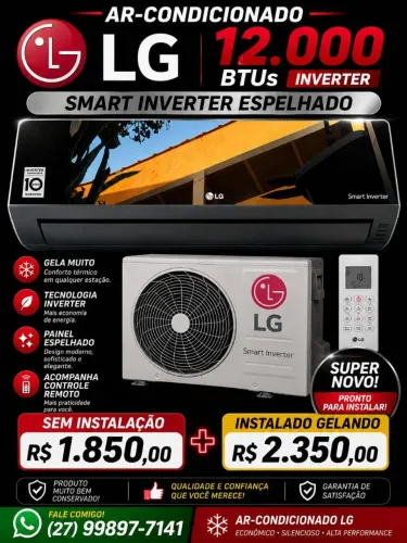 Ar condicionado inverter LG espelhado