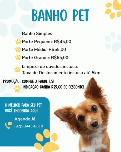 Banho Pet - A Domicílio