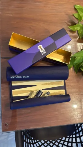 Exclusivo! Kit de Gamão de Luxo FIFA World Cup 2026 - Escócia x Brasil (VIP Gift)