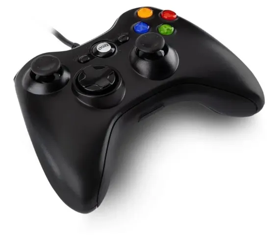 Controle Double Shock Combat Dazz Usb 2.0 Para Pc Cor Preto