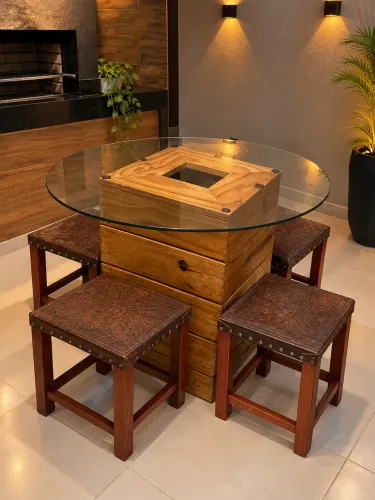 Mesa rústica