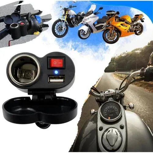Carregador USB Para Moto Com Isqueiro - R$ 39,99