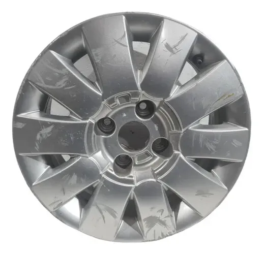 Roda Aro 15 4x108 Citroen Xsara Picasso Com Detalhes Prateado