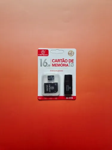 Cartão de Memória KapBom 16GB com Adaptador - Novo e Lacrado!