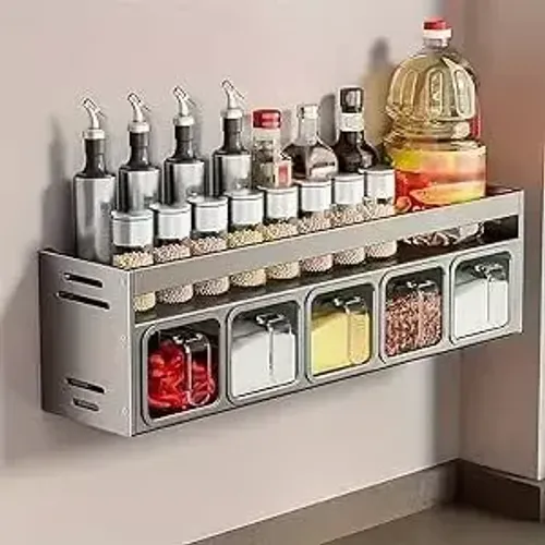 Prateleira de Temperos Inox para Parede