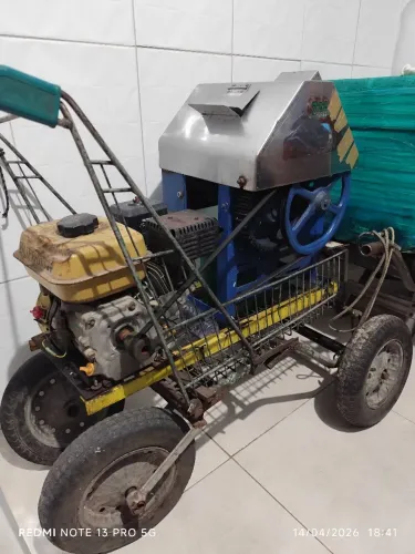 Moenda de cana rolo inox movida a gasolina motor búfalo 