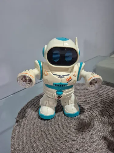 robô dançarino de brinquedo infantil max dance com luz e som - polibrinq