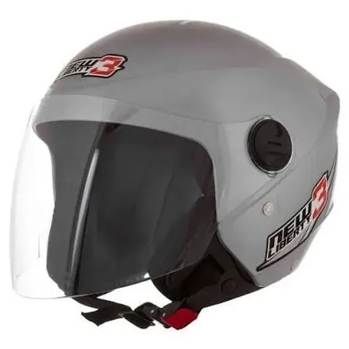 Capacete Liberty City 3 cinza tamanho 60 zero 